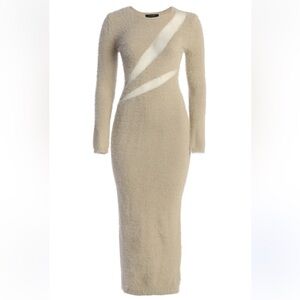 JLUXLABLE BEIGE MORE TO LOVE MAXI DRESS - Small